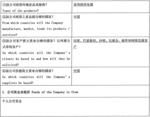 KYC盡職調查表第三部分:業務活動及資金 KYC盡職調查表第三部分:業務活動及資金